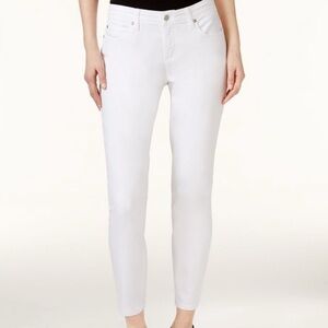 Eileen Fisher White Skinny Jeans Size 4